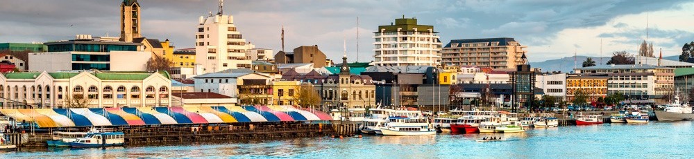 River and city skyline
